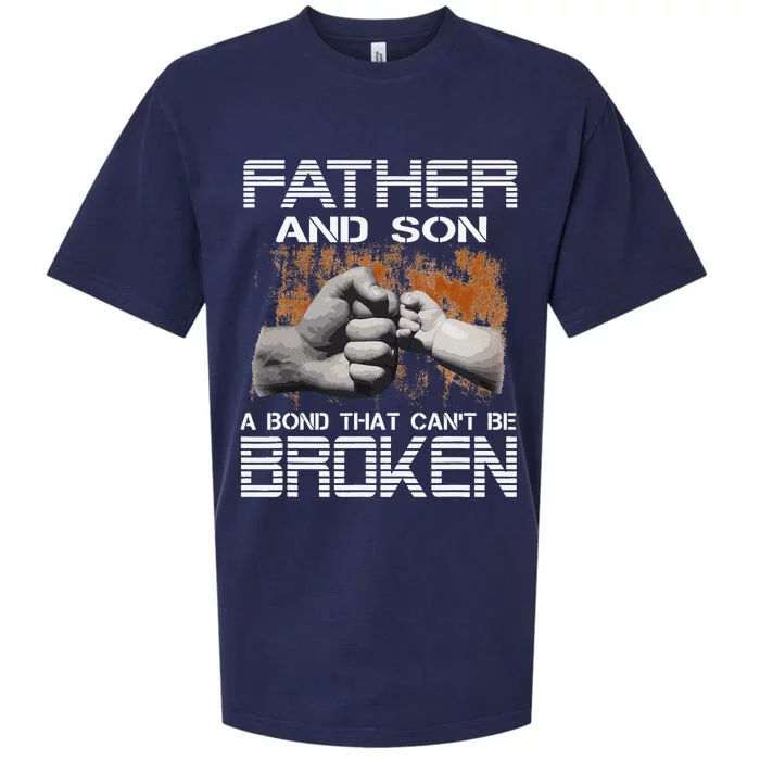 Father And Son Matching Mothers Day Fathers Day Sueded Cloud Jersey T-Shirt