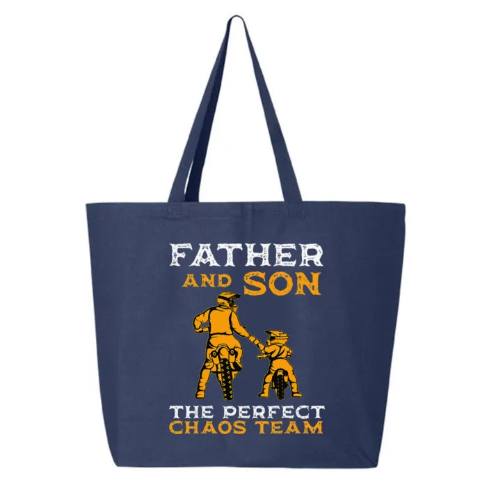 Father And Son Team Fathers Day 25L Jumbo Tote