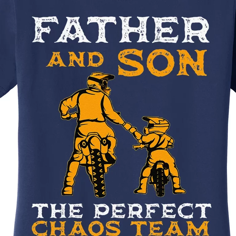 Father And Son Team Fathers Day Women's T-Shirt