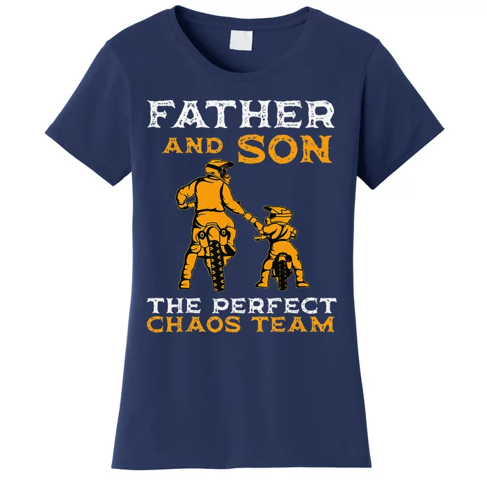 Father And Son Team Fathers Day Women's T-Shirt