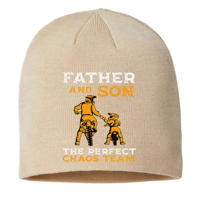 Father And Son Team Fathers Day 8 1/2in Sustainable Knit Beanie