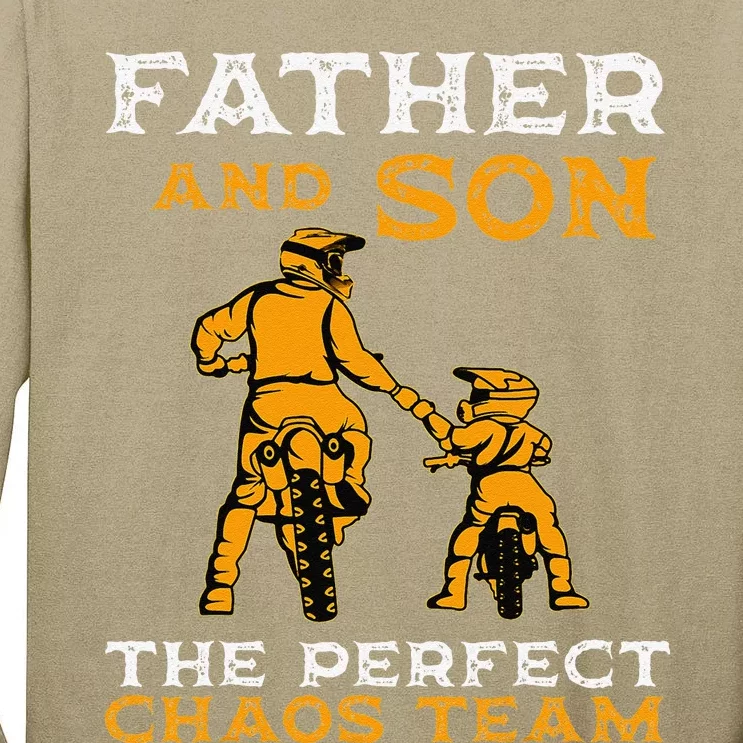 Father And Son Team Fathers Day Tall Long Sleeve T-Shirt