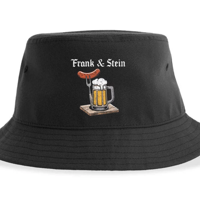 Frank And Stein German Beer Drinking Oktoberfest Sustainable Bucket Hat