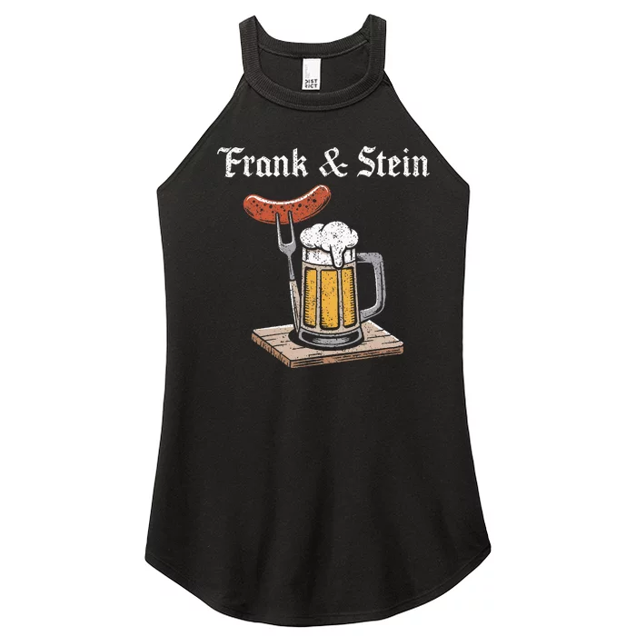 Frank And Stein German Beer Drinking Oktoberfest Women’s Perfect Tri Rocker Tank