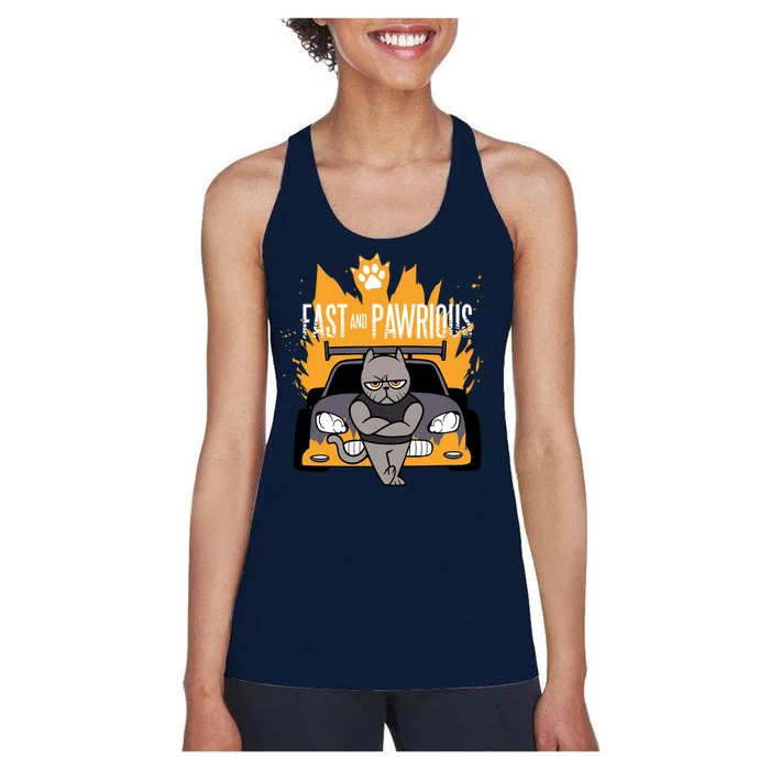 Fast And Pawrious Women's Racerback Tank