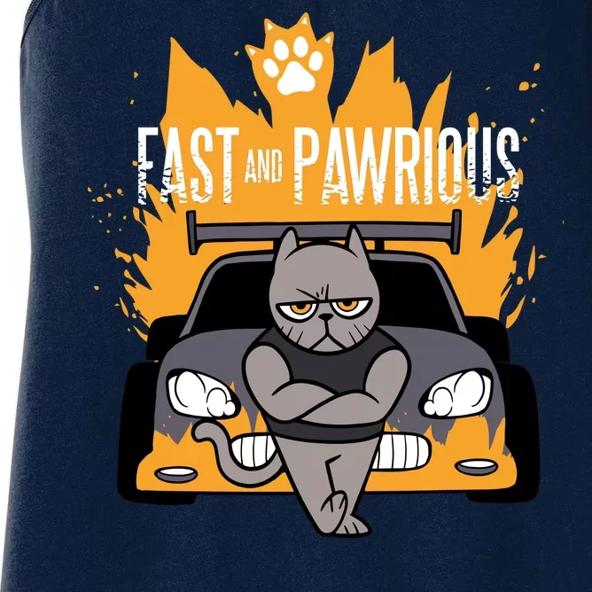 Fast And Pawrious Women's Racerback Tank