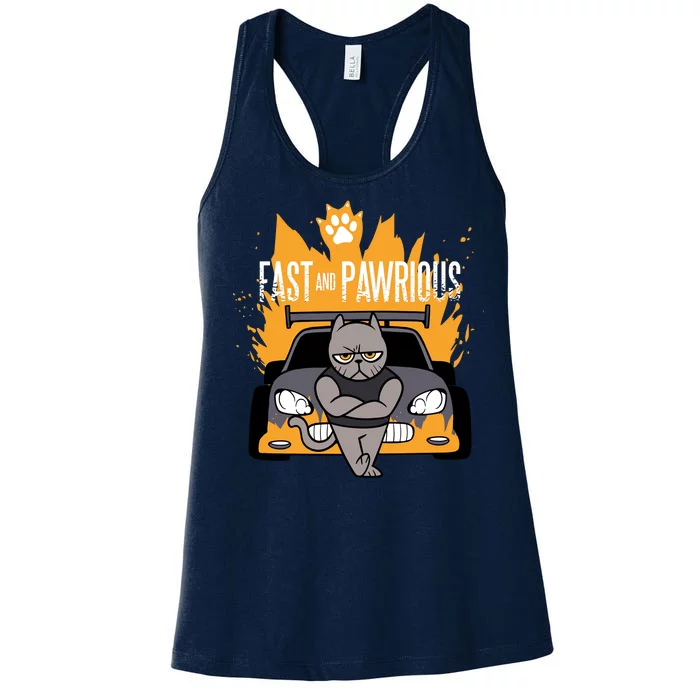 Fast And Pawrious Women's Racerback Tank