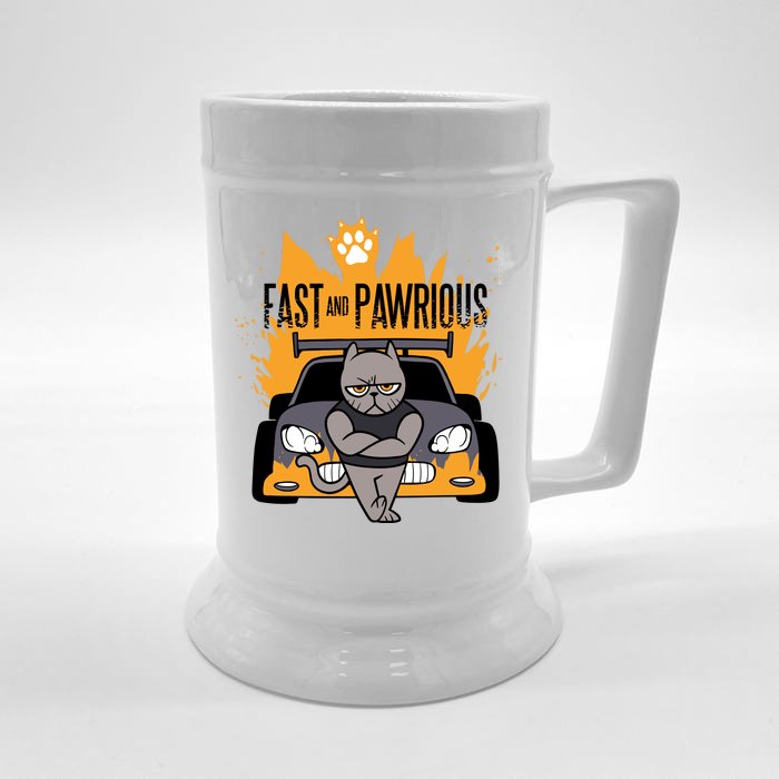 Fast And Pawrious Front & Back Beer Stein