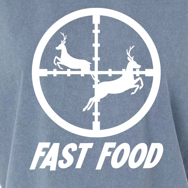 Fast Food Hunting Deer Garment-Dyed Women's Muscle Tee