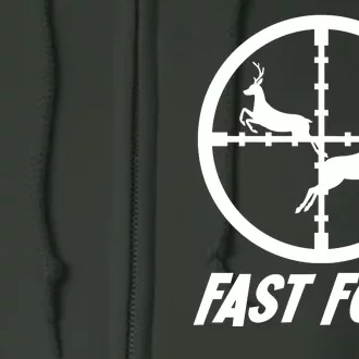 Fast Food Hunting Deer Full Zip Hoodie