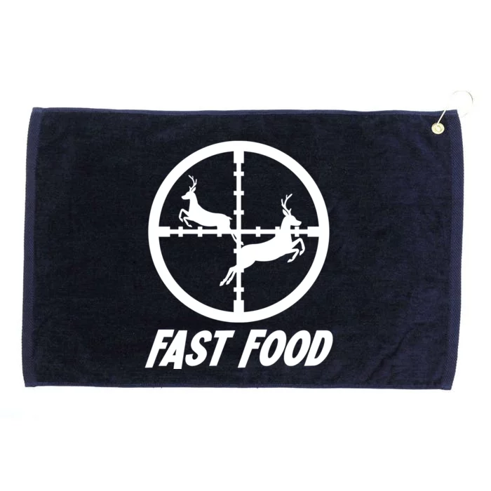 Fast Food Hunting Deer Grommeted Golf Towel