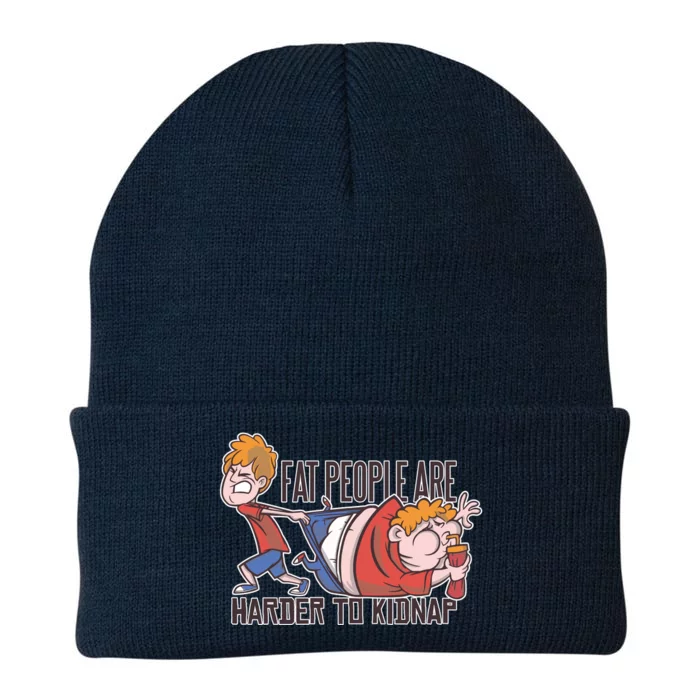 Fat People Are Harder To Kidnap Knit Cap Winter Beanie