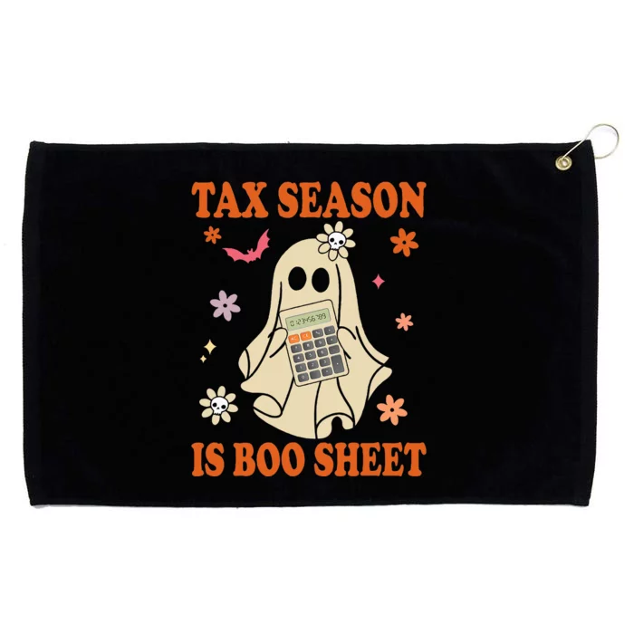 Funny Accountant Tax Season Is Boo Sheet CPA Halloween Ghost Grommeted Golf Towel