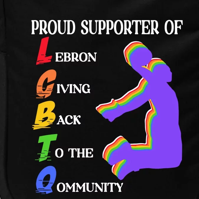 Funny Ahh Tees Proud Supporter Of Lebron Giving Back To The Qommunity Impact Tech Backpack