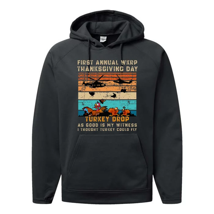 First Annual Thanksgiving Day Turkey Drop 23 November Performance Fleece Hoodie