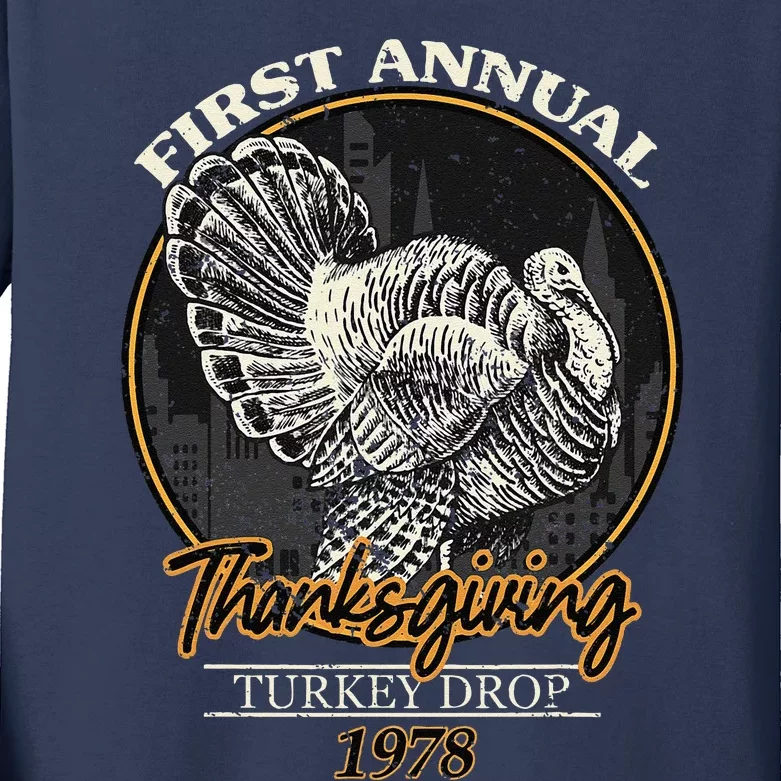 First Annual Turkey Thanksgiving Day As God My Witness Funny Kids Long Sleeve Shirt