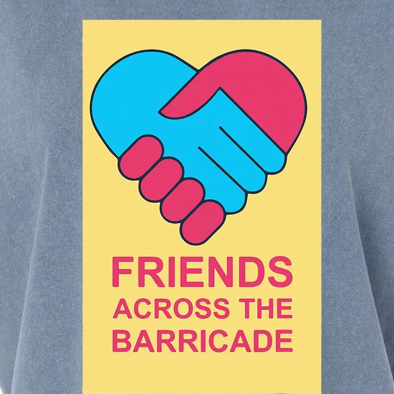 Friends Across The Barricade Garment-Dyed Women's Muscle Tee