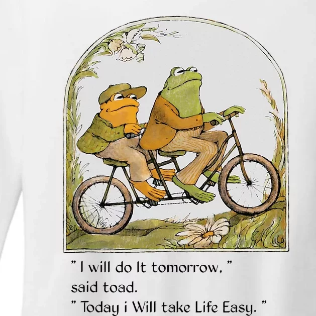 Frog And Toad I Will Do It Tomorrow Said Toad Womens CVC Long Sleeve Shirt