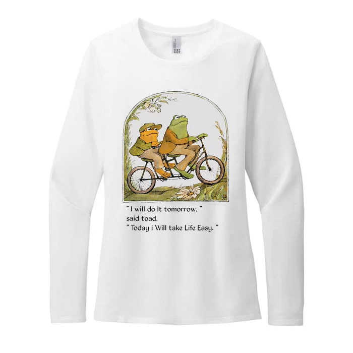 Frog And Toad I Will Do It Tomorrow Said Toad Womens CVC Long Sleeve Shirt