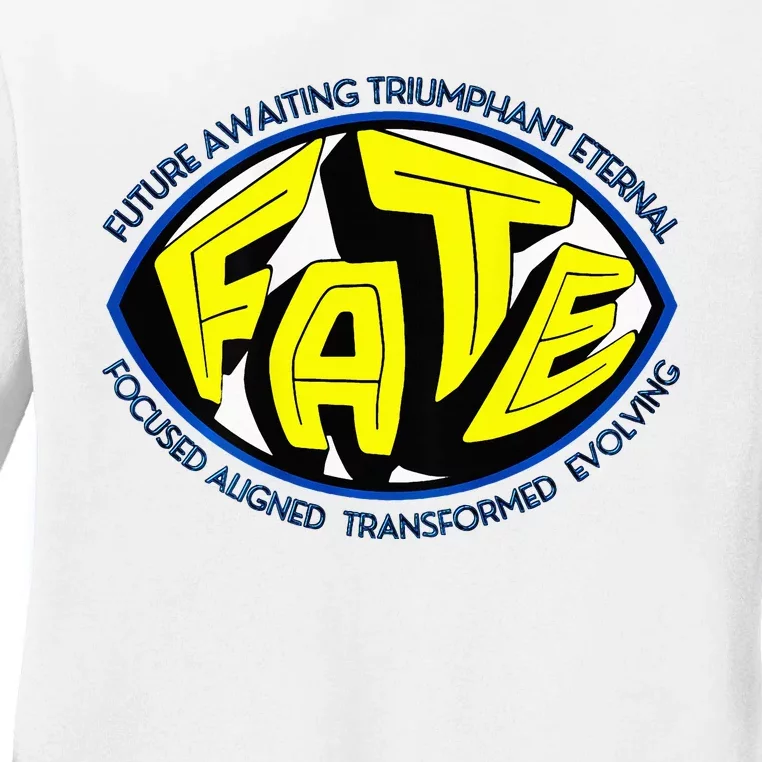 Furture Awaiting Triumphant Eternal Fate Acronym Quoted Ladies Long Sleeve Shirt