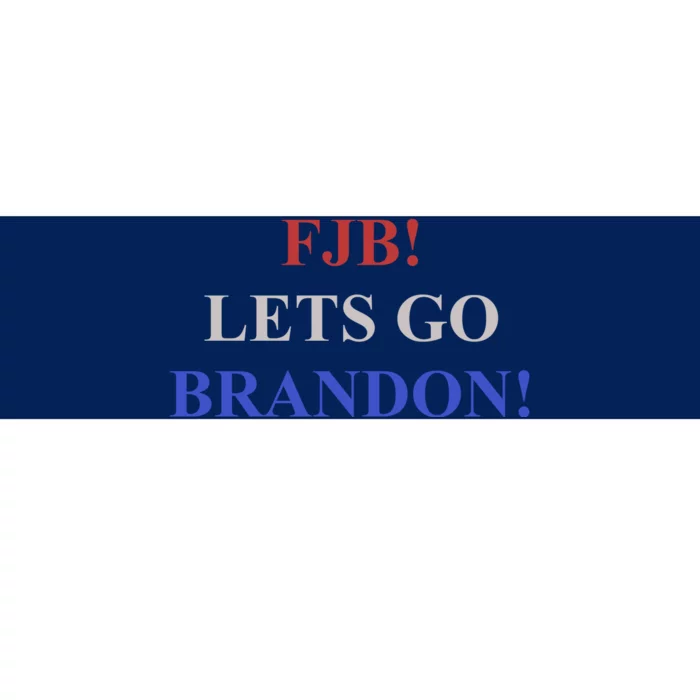 FJB AMERICAN TEE SHIRT. LETS GO BRANDON. Bumper Sticker