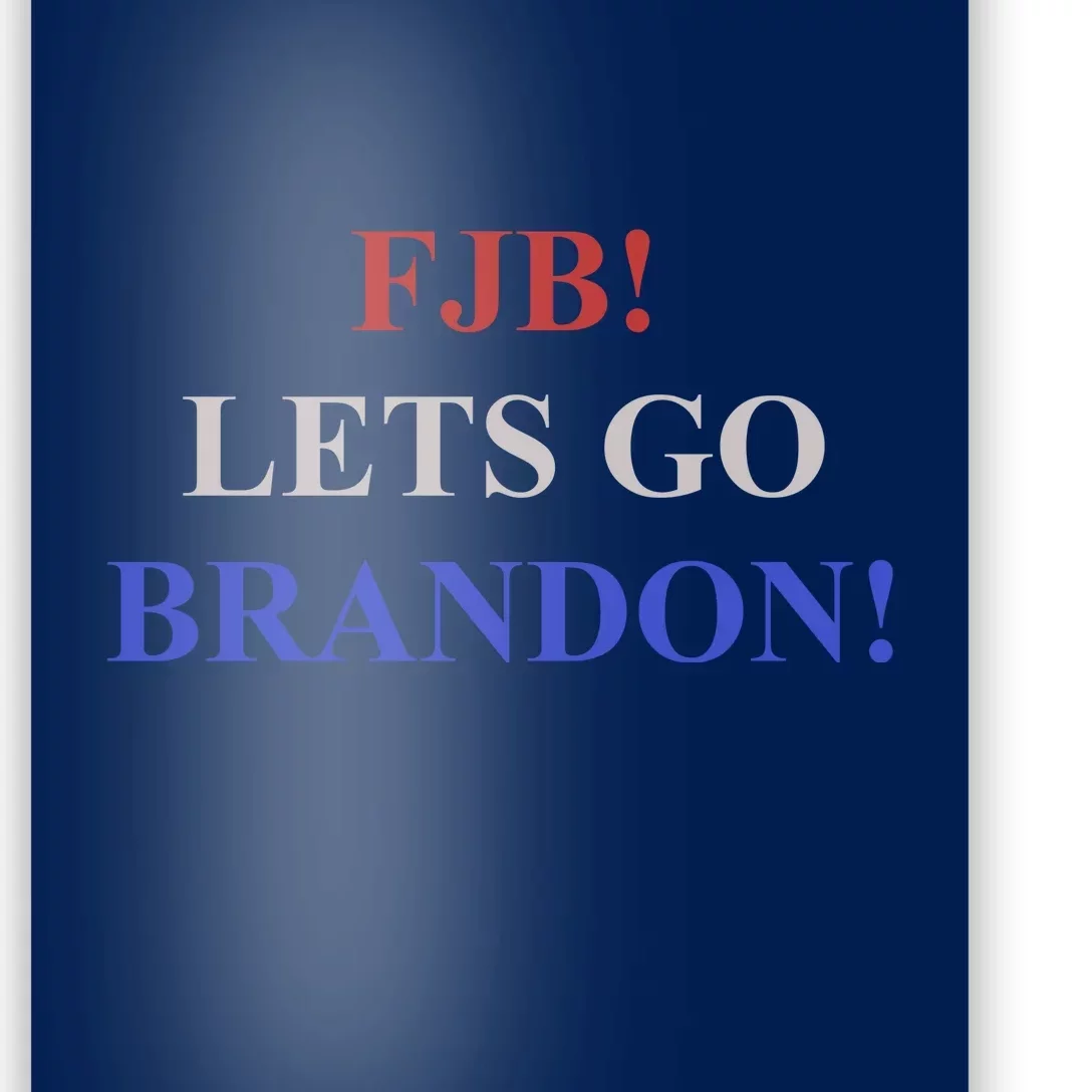 FJB AMERICAN TEE SHIRT. LETS GO BRANDON. Poster