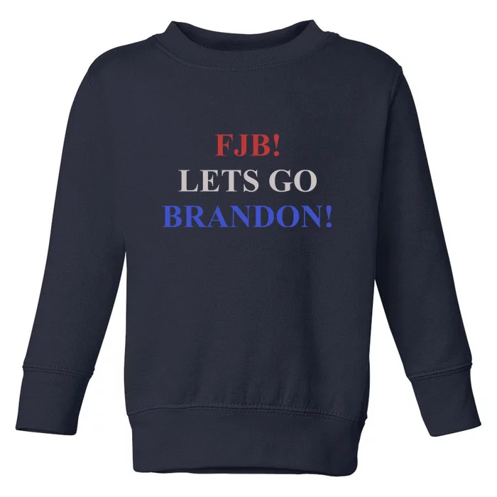 FJB AMERICAN TEE SHIRT. LETS GO BRANDON. Toddler Sweatshirt