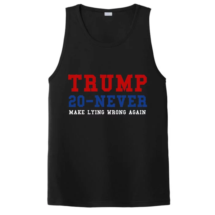 Funny Anti Trump 2024 Elections Make Lying Wrong Again Performance Tank