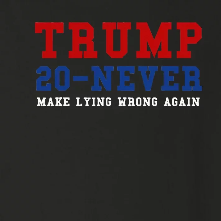 Funny Anti Trump 2024 Elections Make Lying Wrong Again Toddler Long Sleeve Shirt