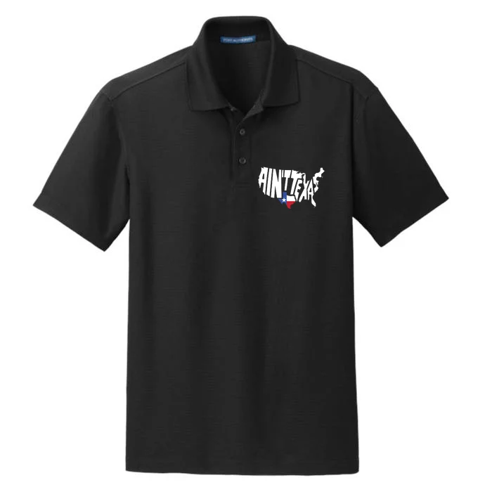 Funny Aint Texas Usa Map Proud Texan Dry Zone Grid Performance Polo