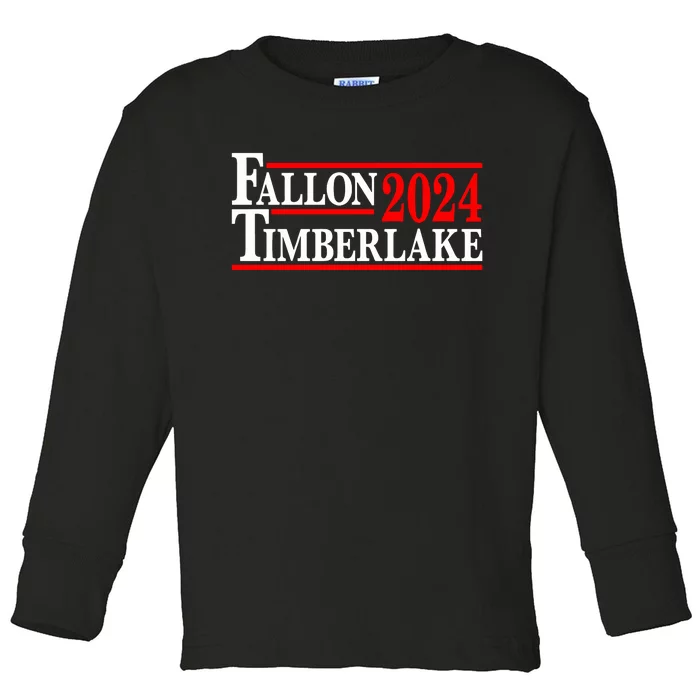 Fallon And Timberlake Election 2024 Toddler Long Sleeve Shirt