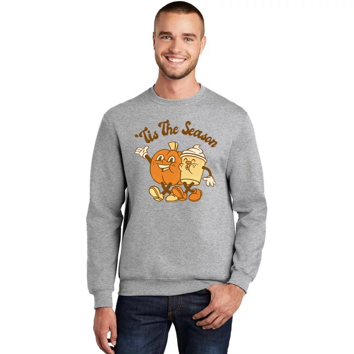 Fall Autumn Tis The Season Pumpkin Spice Coffee Latte Tall Sweatshirt