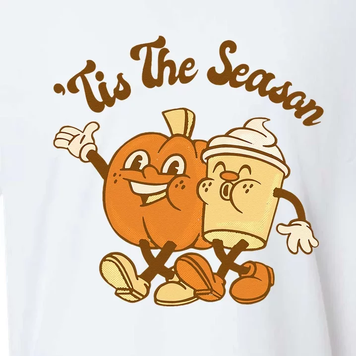 Fall Autumn Tis The Season Pumpkin Spice Coffee Latte Sueded Cloud Jersey T-Shirt