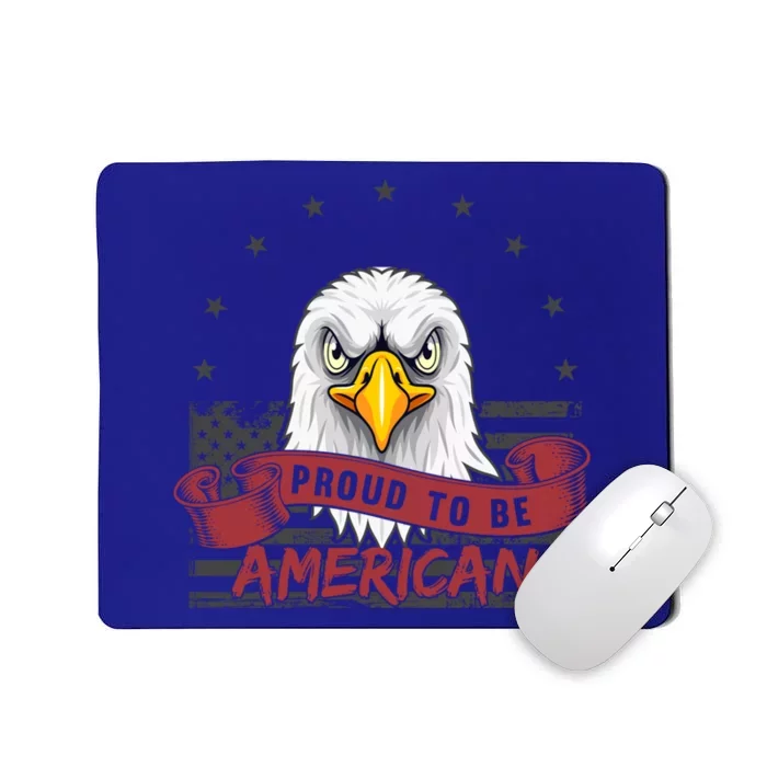 Fun American Tee Proud To Be American Starts And Stripes Us Gift Mousepad