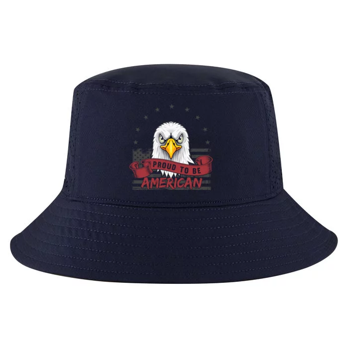 Fun American Tee Proud To Be American Starts And Stripes Us Gift Cool Comfort Performance Bucket Hat