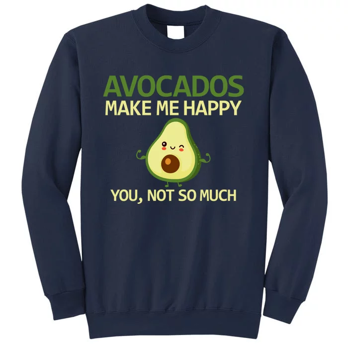 Funny Avocado Themed Gifts Vegan Winking Avocado Face Sweatshirt