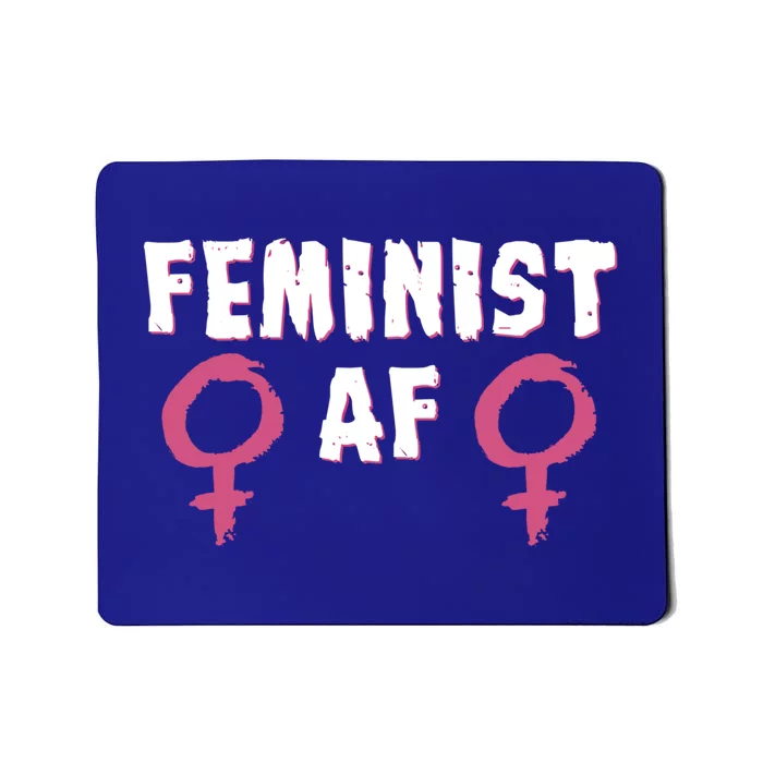 Feminist Af Tee Retro Vintage 70's Feminism Tee Great Gift Mousepad