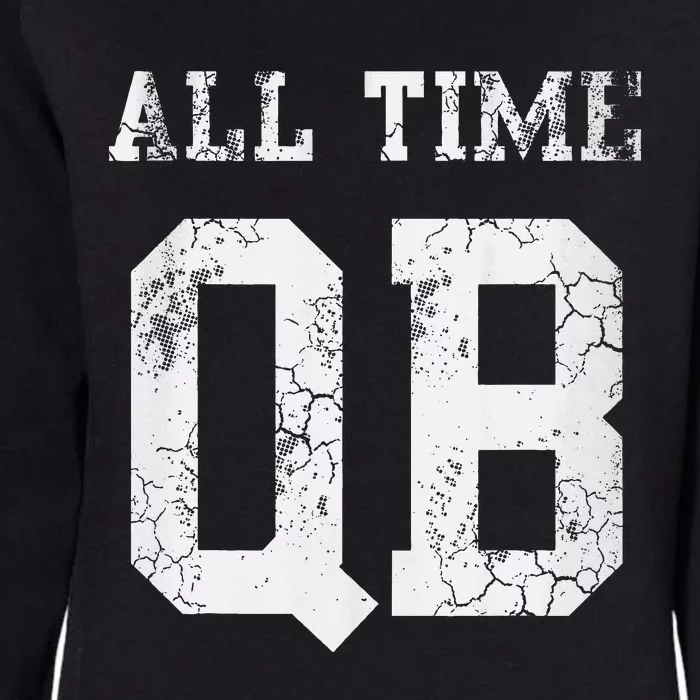 Football All Time Qb Quarterback Dad Womens California Wash Sweatshirt