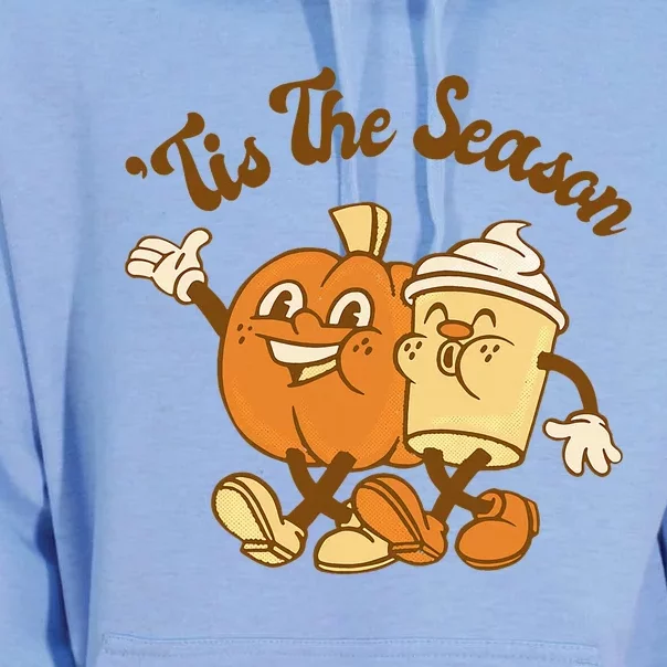 Fall Autumn Tis The Season Pumpkin Spice Coffee Latte Unisex Surf Hoodie