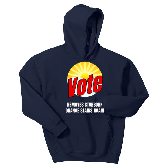 Funny Anti Trump Election Cleaner Vote Against Republicans Kids Hoodie