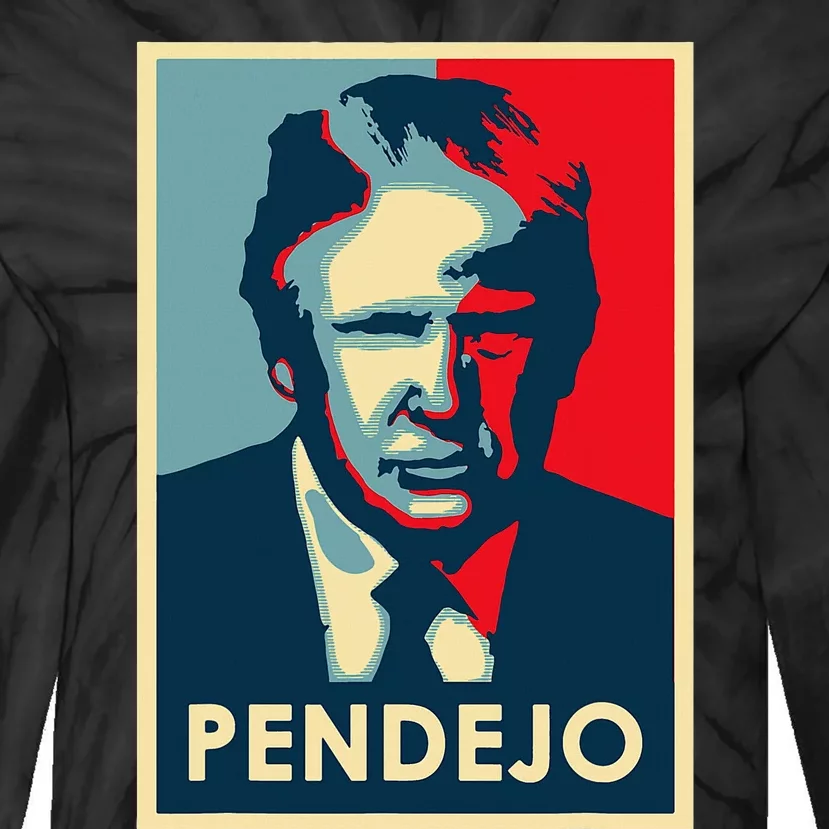 Funny Anti Trump Pendejo Political Tie-Dye Long Sleeve Shirt