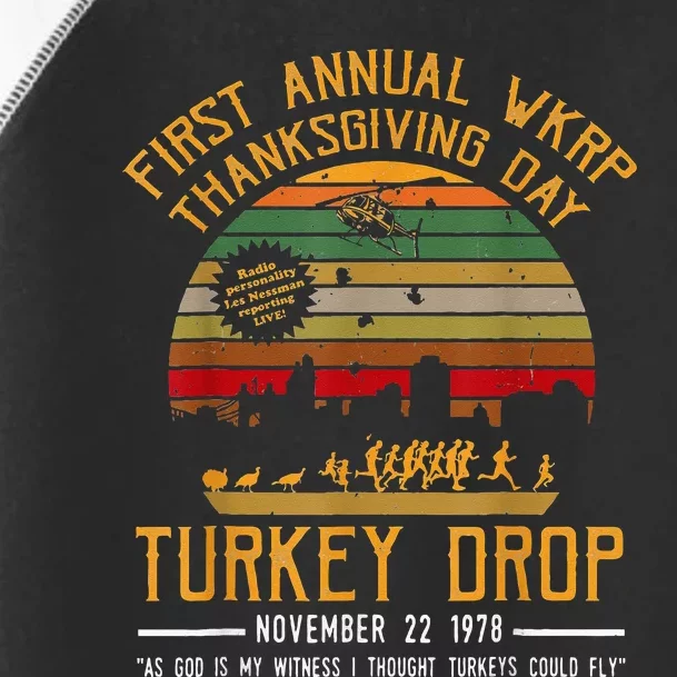 First Annual Thanksgiving Day Turkey Drop 22nd November Retr Toddler Fine Jersey T-Shirt