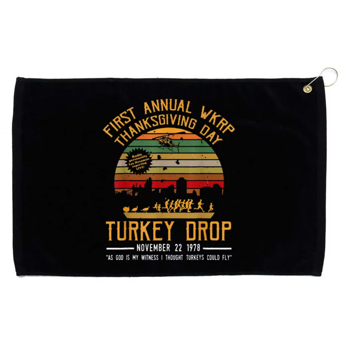 First Annual Thanksgiving Day Turkey Drop 22nd November Retr Grommeted Golf Towel