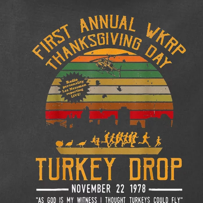 First Annual Thanksgiving Day Turkey Drop 22nd November Retr Zip Tote Bag