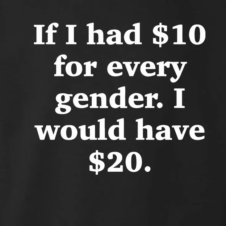 Funny Ahh Tees If I Had $10 For Every Gender I Would Have $20 Toddler Hoodie