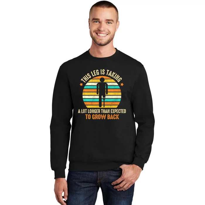 Funny Amputee This Leg Is Taking A Lot Longer To Grow Back Sweatshirt