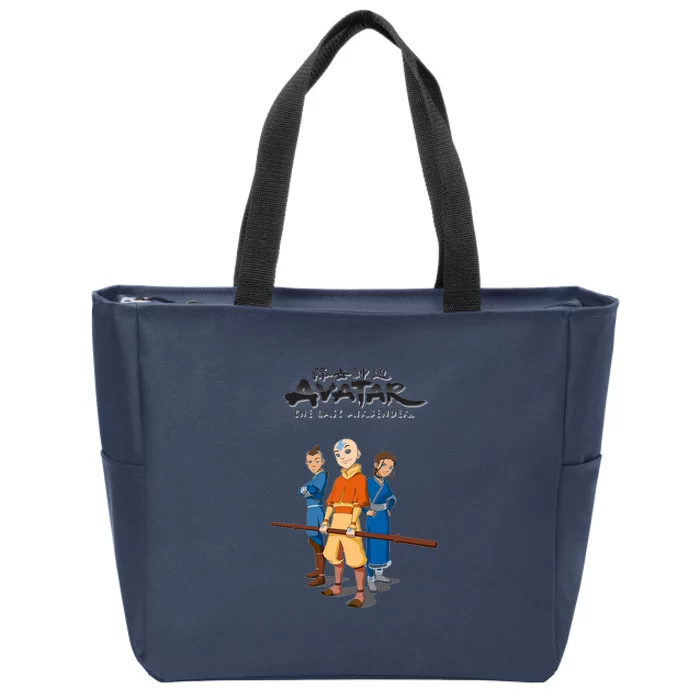 Funny Avatar The Last Airbender Zip Tote Bag