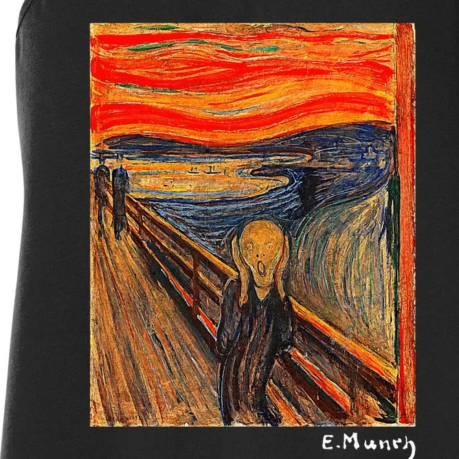 Famous Art The Scream By Munch Artist Painting Women's Racerback Tank