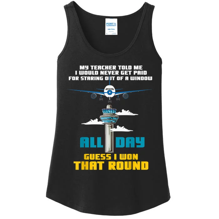 Funny Air Traffic Controller Saying ATC Flight Control Ladies Essential Tank