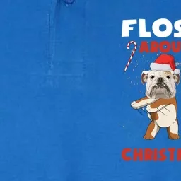 Flossing Around The Christmas TreeEnglish Bulldog Christmas Gift Softstyle Adult Sport Polo